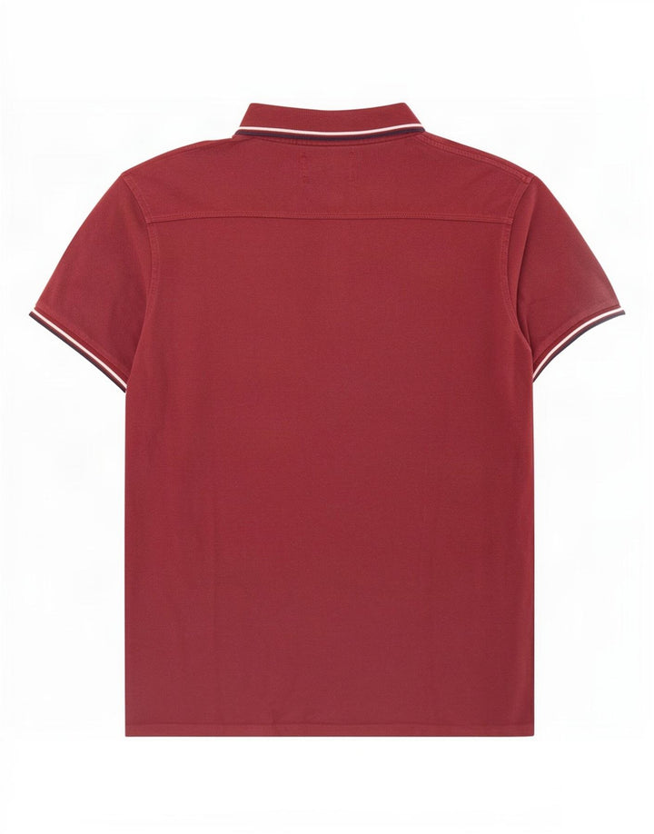 Polo da uomo Scotch & Soda grande in cotone a righe rosse