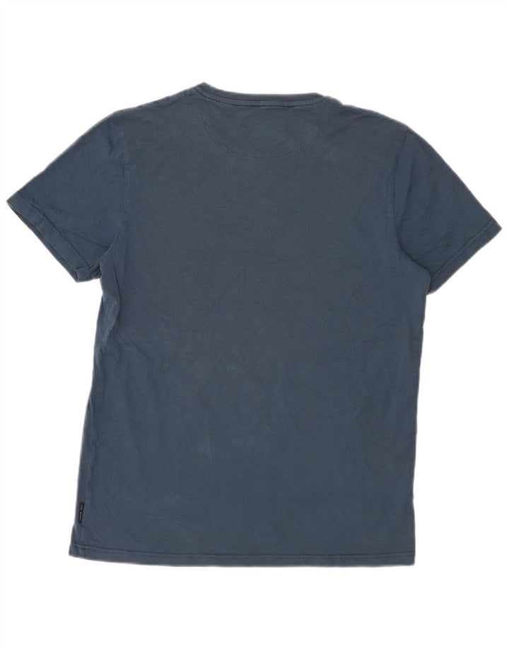 T-shirt grafica da uomo Ted Baker taglia 4 grande blu navy
