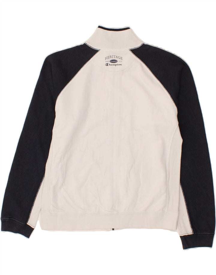 CHAMPION Womens Heritage Classics Tracksuit Top Jacket UK 14 Medium White Vintage Champion and Second-Hand Champion from Messina Hembry 