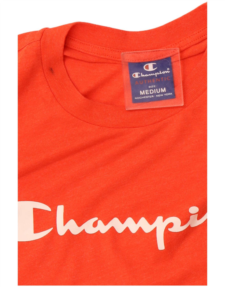 T-shirt grafica da uomo CHAMPION Top arancione medio