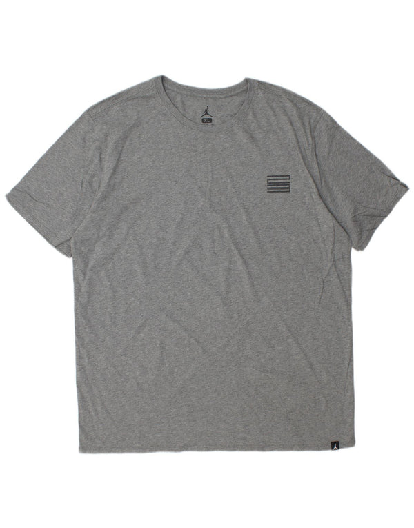 T-shirt grafica da uomo Jordan Top XL in cotone grigio