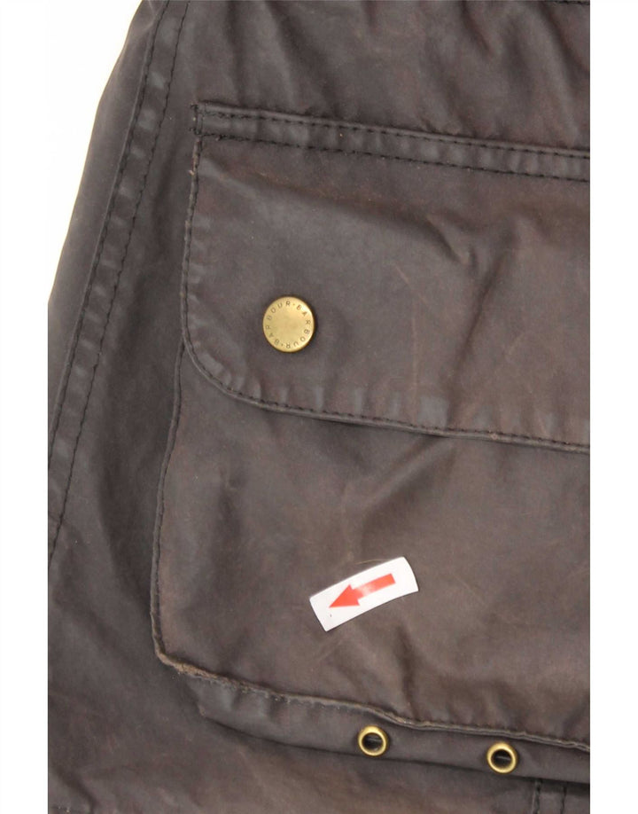 Giacca da donna in cotone cerato Barbour UK 10 piccola marrone