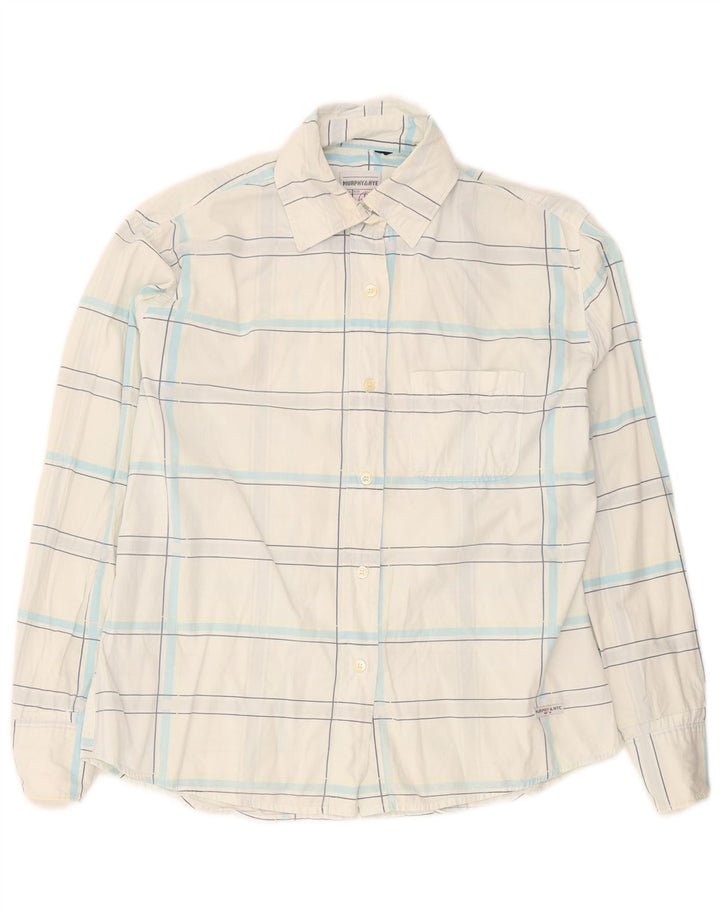 Camicia da donna Murphy & Nye UK 18 XL scozzese bianco