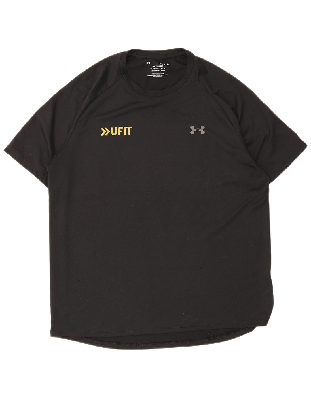 T-shirt grafica da uomo Under Armour grande nera