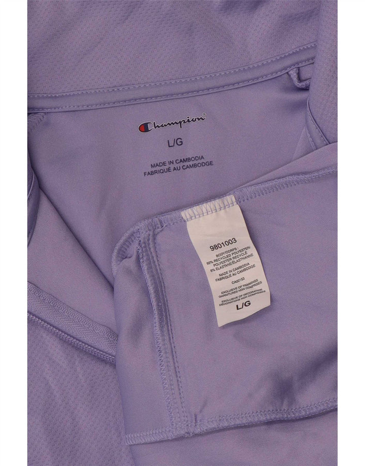 Top da tuta da donna con collo e zip Champion, taglia UK 16, grande, viola