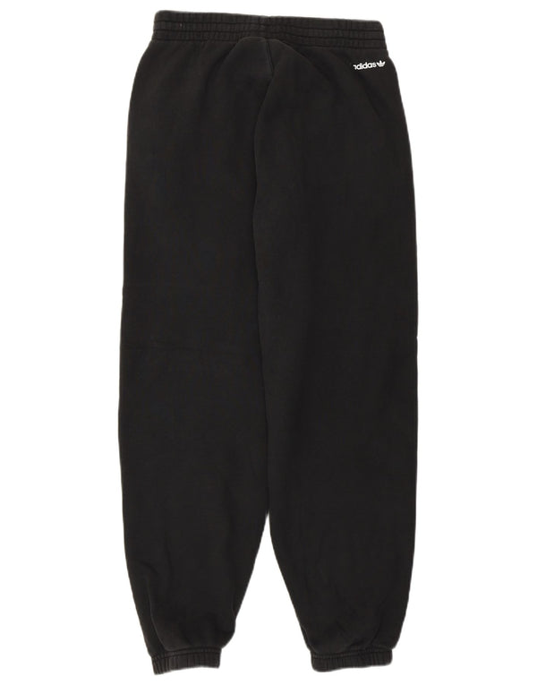 Pantaloni da tuta con grafica ADIDAS da donna Joggers UK 8 piccoli cotone nero