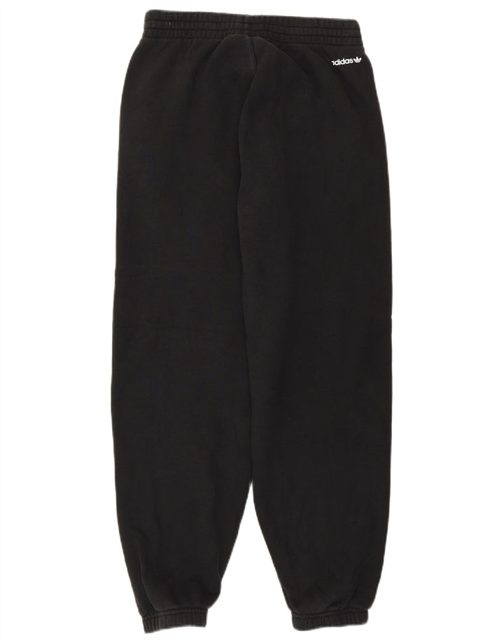 Pantaloni da tuta con grafica ADIDAS da donna Joggers UK 8 piccoli cotone nero