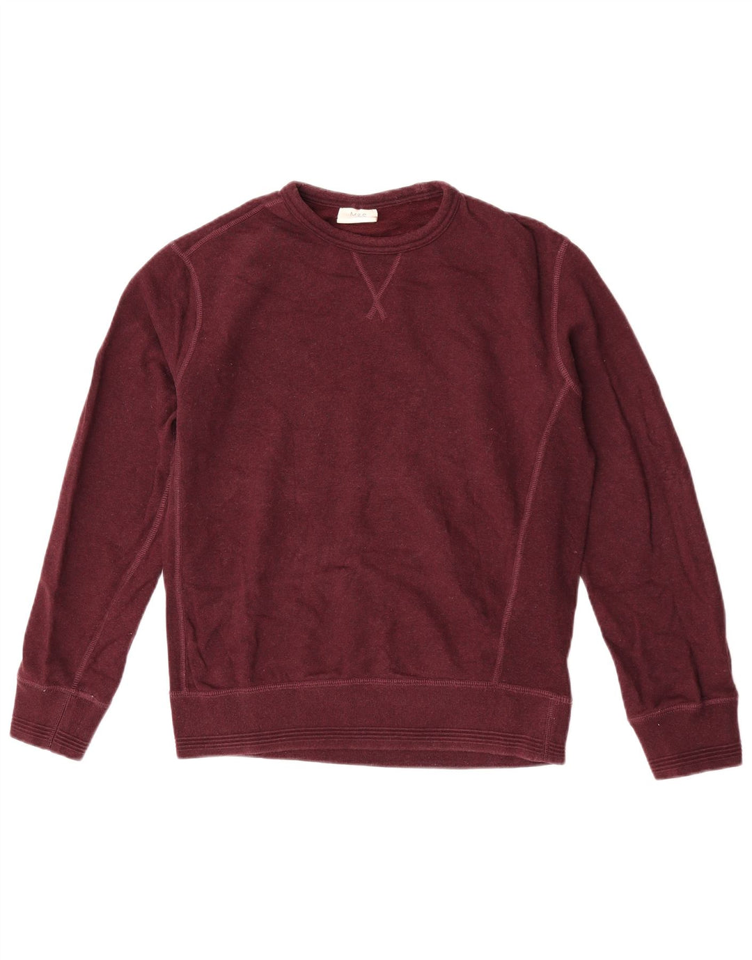 Felpa da uomo Marks & Spencer piccola in cotone bordeaux