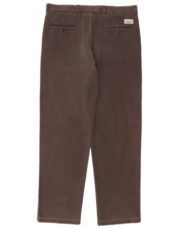 Pantaloni chino dritti da uomo Avirex W36 L32 in cotone grigio