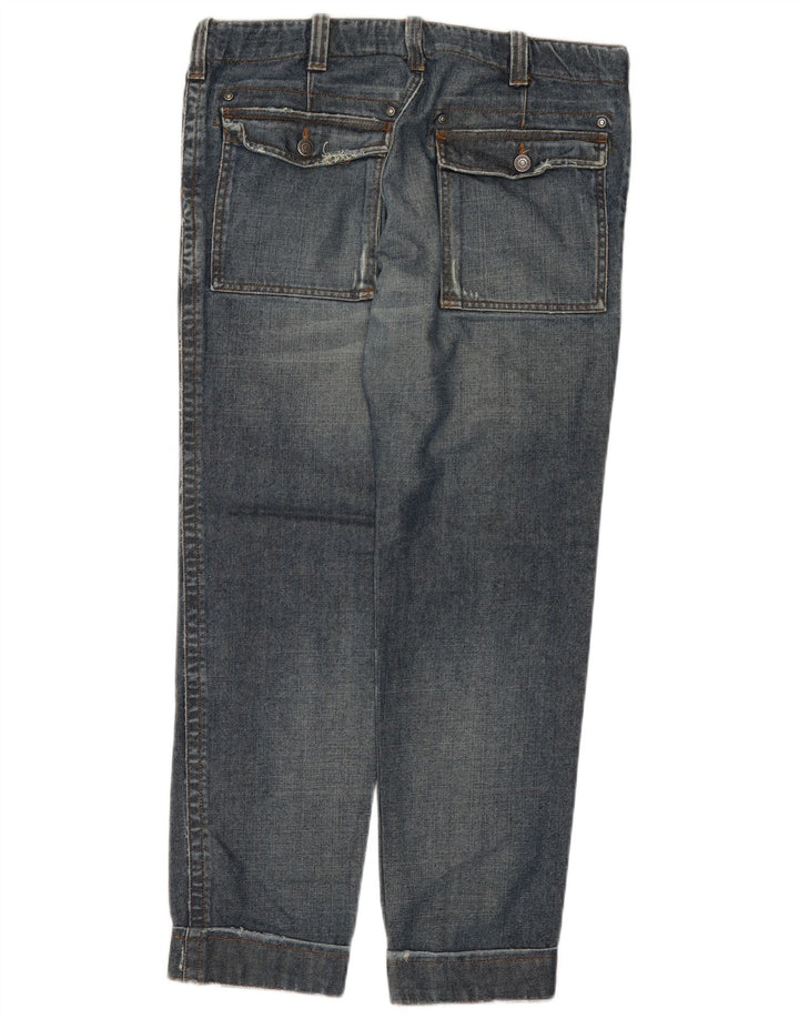 Jeans dritti da uomo Calvin Klein W36 L29 Blu Tencel