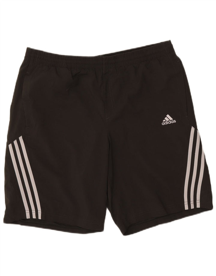 Pantaloncini da bagno Adidas Clima 365 da uomo grandi in poliestere color block nero