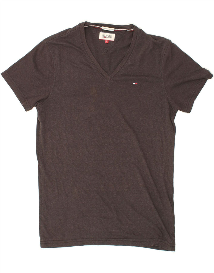 TOMMY HILFIGER Mens T-Shirt Top Small Grey Flecked Cotton Vintage Tommy Hilfiger and Second-Hand Tommy Hilfiger from Messina Hembry 