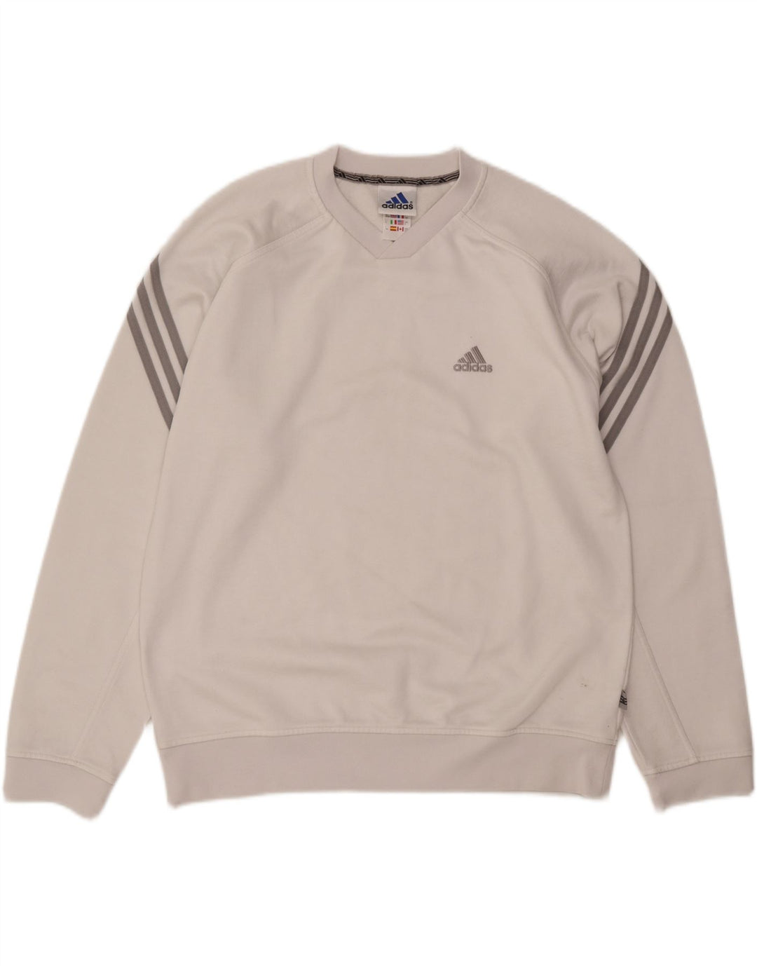 Felpa da uomo Loose Fit ADIDAS UK 36/38 Small Poliestere bianco
