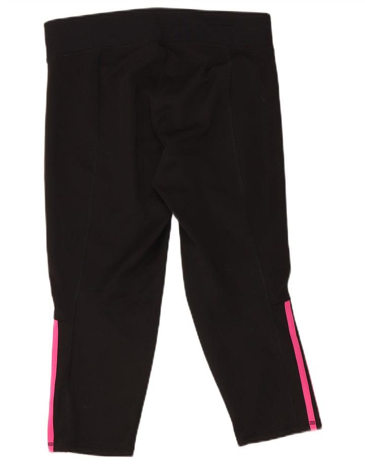 Leggings Adidas Capri da donna UK 12/14 Poliestere nero medio