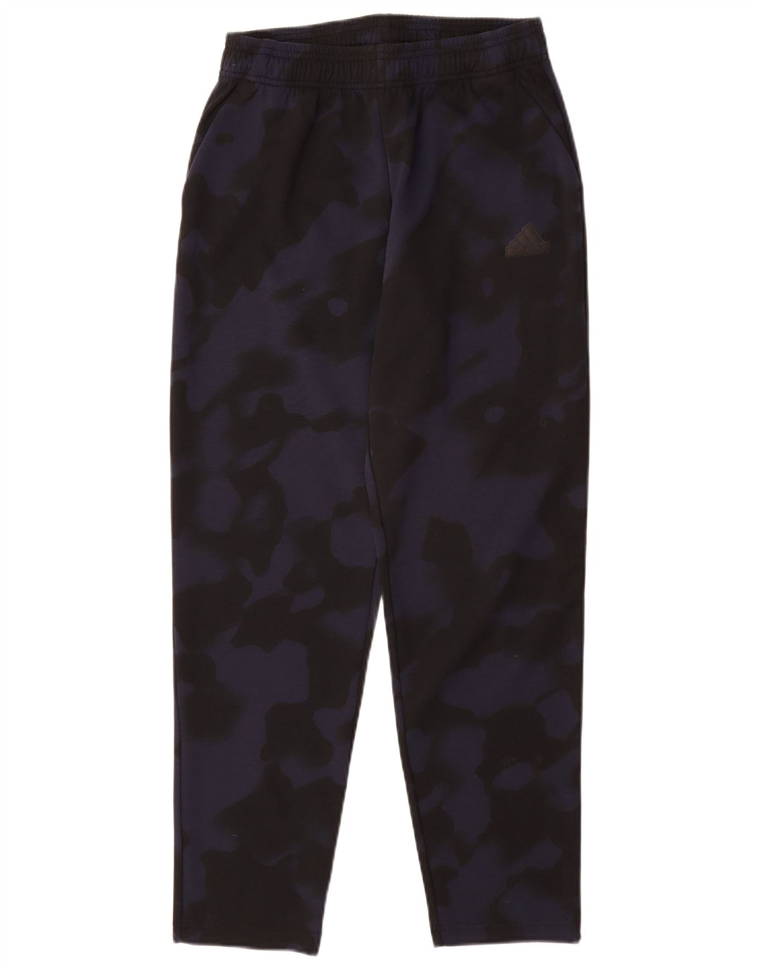 ADIDAS Boys Tracksuit Trousers 15-16 Years  Navy Blue Camouflage Polyester