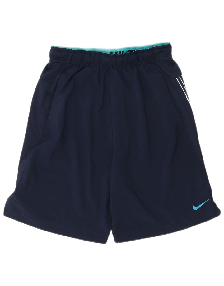 Pantaloncini sportivi Nike Dri Fit Graphic da uomo, piccoli, in poliestere blu navy