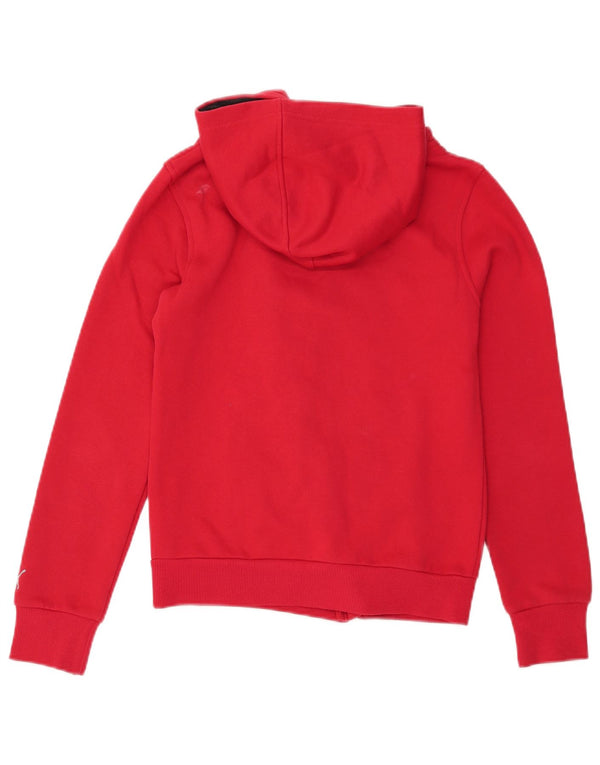 Felpa con cappuccio e zip da donna PUMA UK 10 Small Rossa