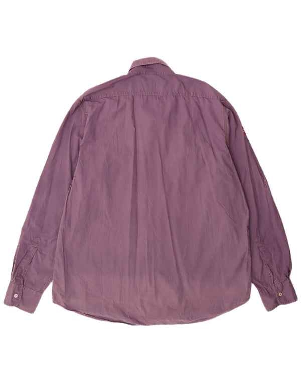 Camicia grafica da uomo NAPAPIJRI 3XL cotone viola