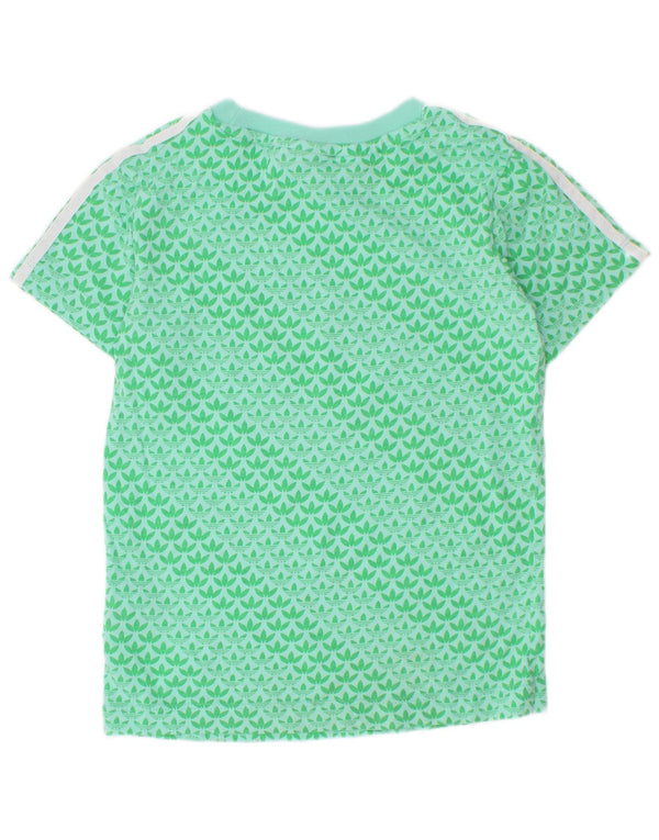 T-shirt grafica da ragazzo Adidas Top 2-3 anni in cotone verde