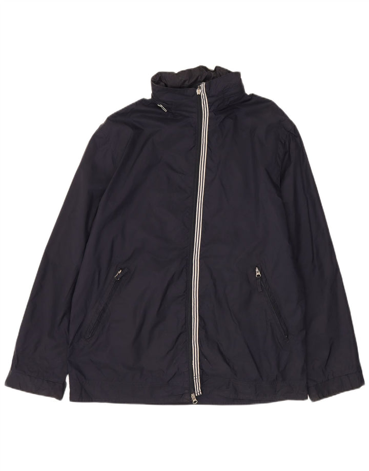 Giacca antipioggia da uomo Armani Jeans UK 40 Large Blu Navy in poliammide