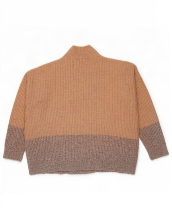 Marks & Spencer Womens Turtle Neck Jumper Sweater UK 14 Medium Pink