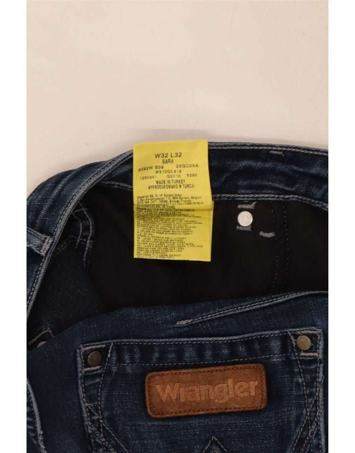 Jeans dritti Wrangler da donna Sara W32 L32 cotone blu