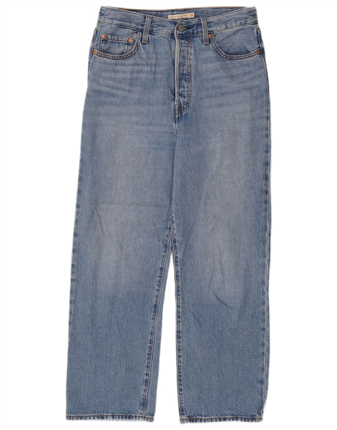 Jeans dritti Ribcage da donna Levi's W28 L27 cotone blu