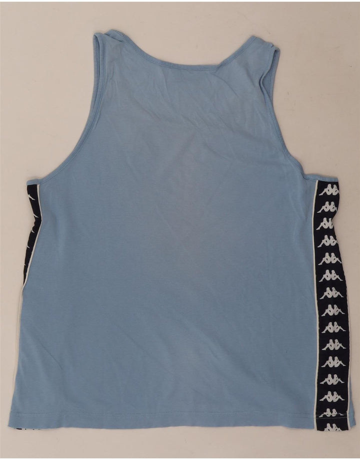 Canotta grafica da uomo Kappa Large blu color block