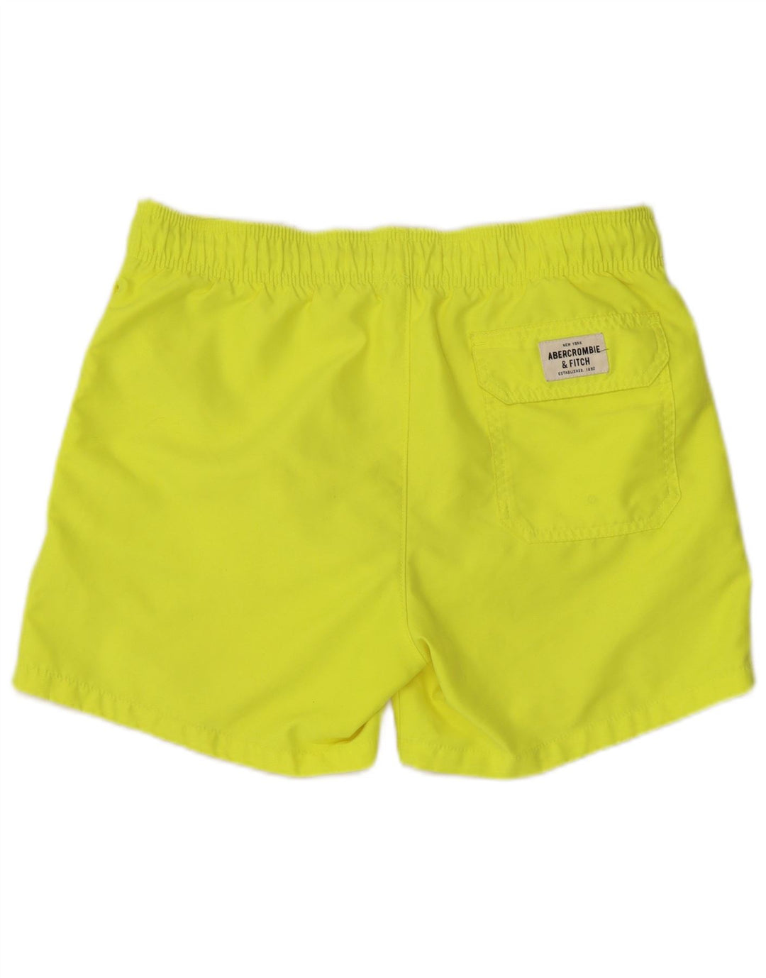 Pantaloncini da bagno da uomo Abercrombie & Fitch in poliestere giallo medio