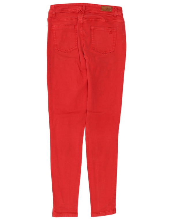 JOULES Jeans super skinny da donna UK 10 piccoli W28 L30 cotone rosso