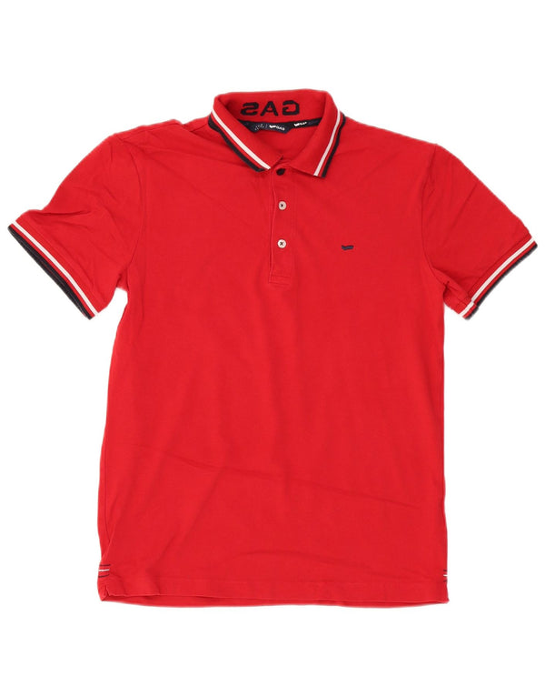 Polo GAS Bambino 15-16 Anni Large Rossa in Cotone