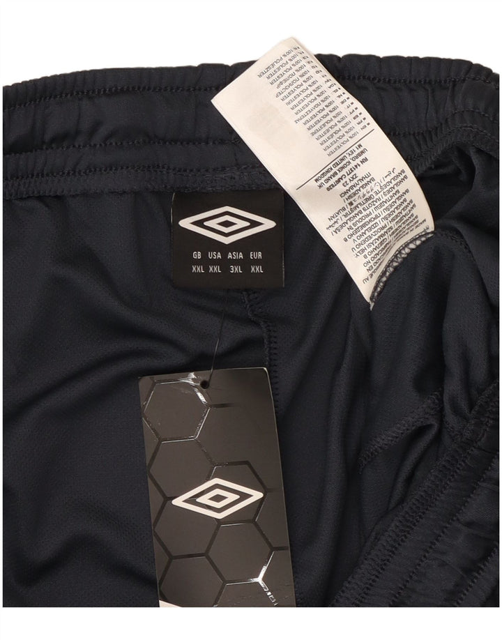 Pantaloncini sportivi da uomo UMBRO 2XL Poliestere geometrico blu navy