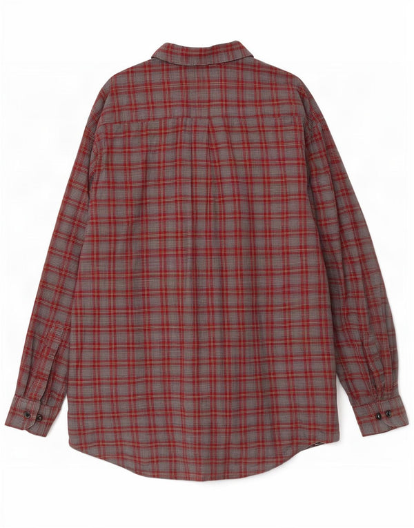 Camicia in flanella da uomo Einhorn 2XL a quadri grigi