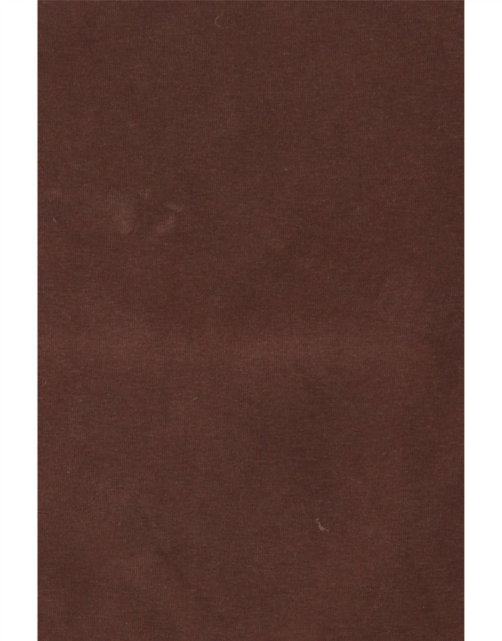 MASSIMO DUTTI T-shirt da donna Top UK 14 Large Marrone Cotone