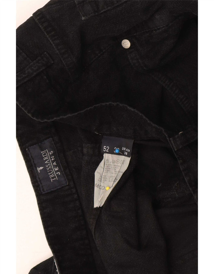 Jeans Straight Uomo Trussardi W36 L27 Cotone Nero