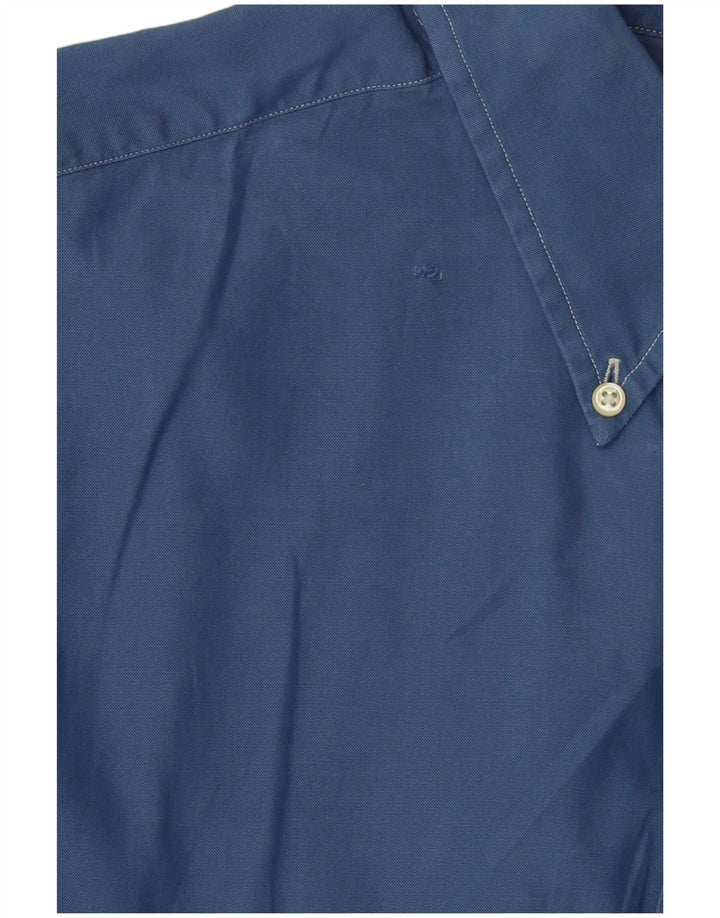 RALPH LAUREN Camicia da uomo Yarmouth vestibilità ampia taglia 17 XL cotone blu