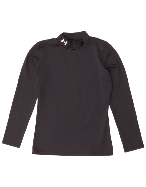Under Armour Ragazzi Cold Gear Top manica lunga 11-12 anni Large Nero