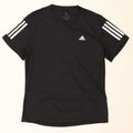 ADIDAS Womens Aeroready T-Shirt Top UK 12/14 Medium Black Polyester Vintage Adidas and Second-Hand Adidas from Messina Hembry 