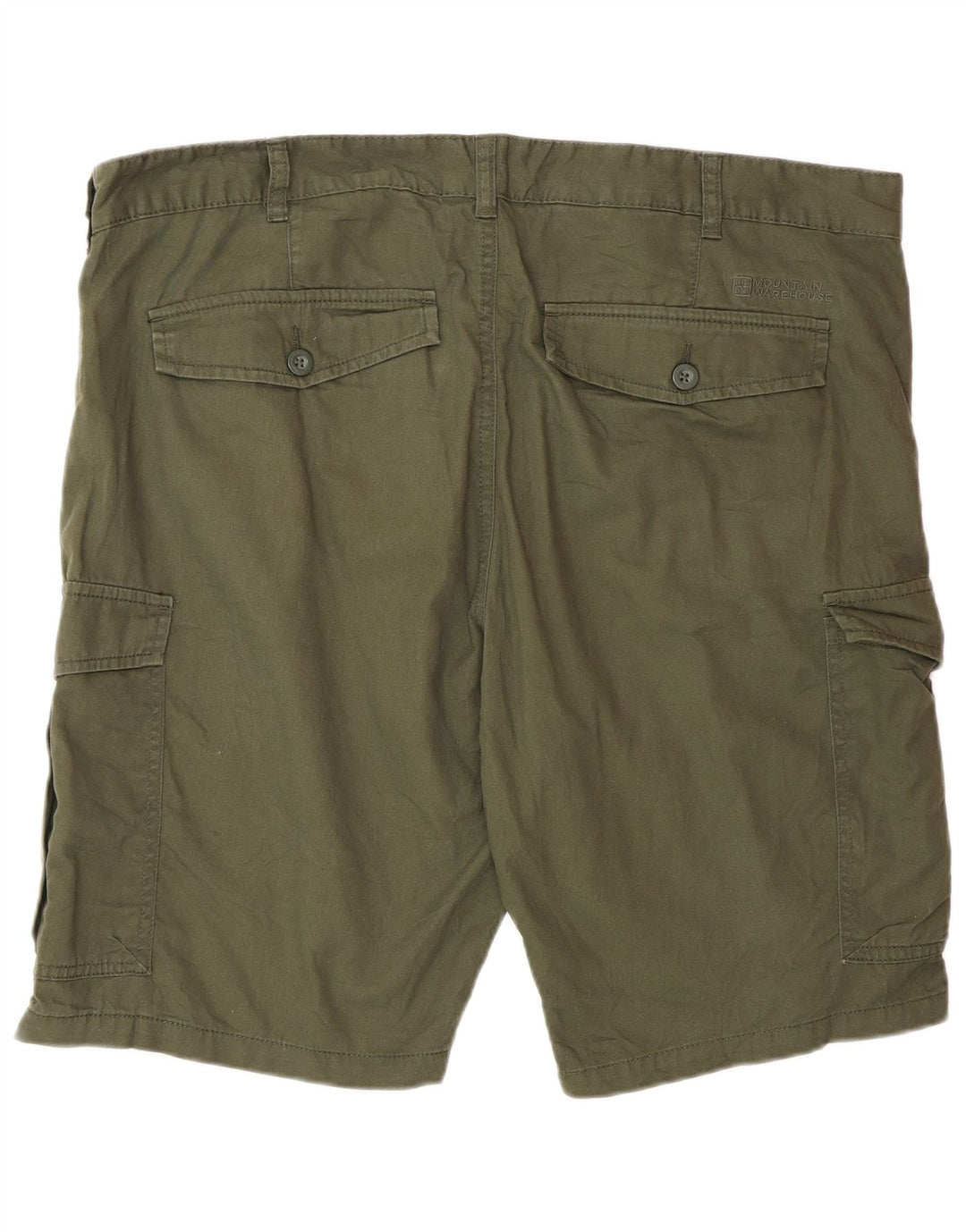 Pantaloncini cargo da uomo Mountain Warehouse W40 XL in cotone verde