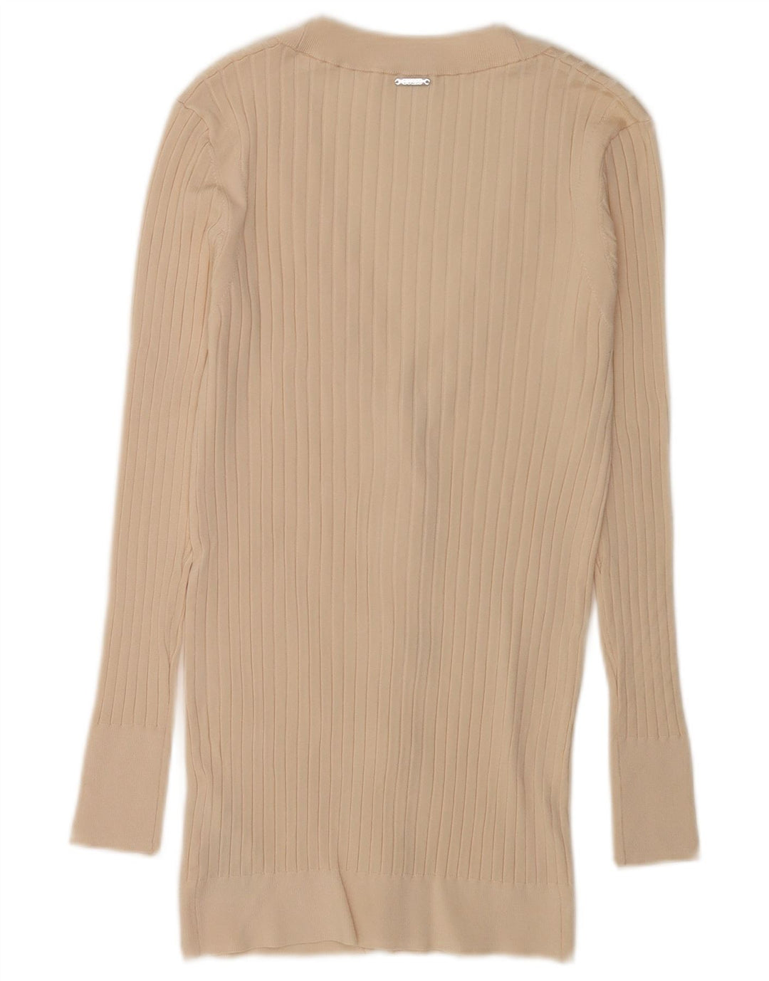 Maglione cardigan lungo da donna Guess UK 8 Small Beige Viscosa