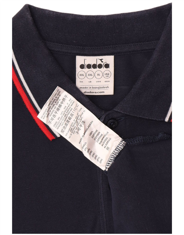 Polo Diadora Uomo 2XL Cotone Blu Navy