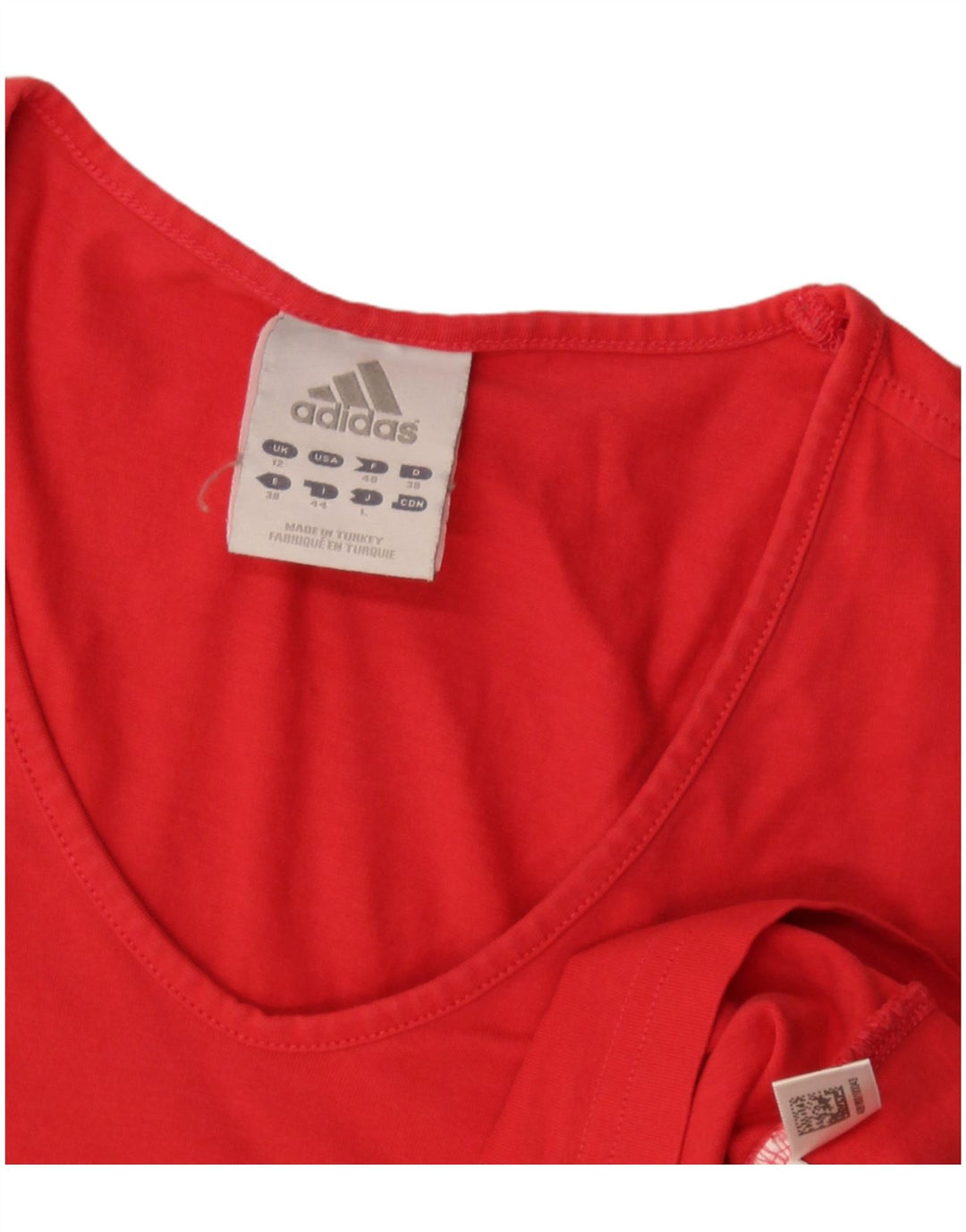 T-shirt grafica da donna Adidas Top UK 12 media rossa
