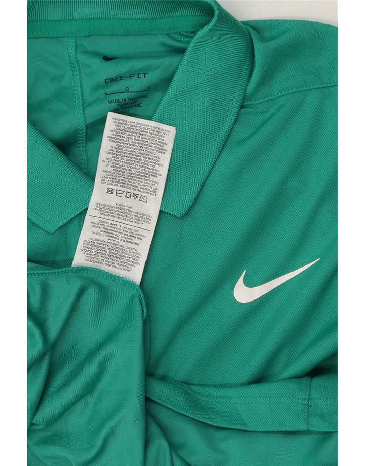 Polo NIKE da uomo Dri Fit grande verde in poliestere