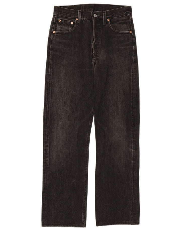 Jeans dritti da donna Levi's W28 L28 cotone nero