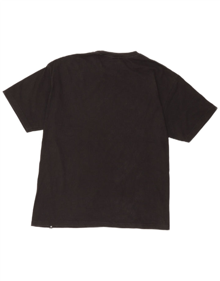 T-shirt grafica Hurley da uomo grande nera