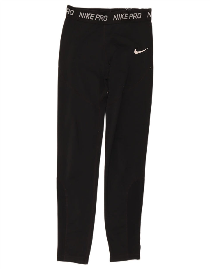 Leggings grafici Nike da ragazzo 9-10 anni in poliestere nero