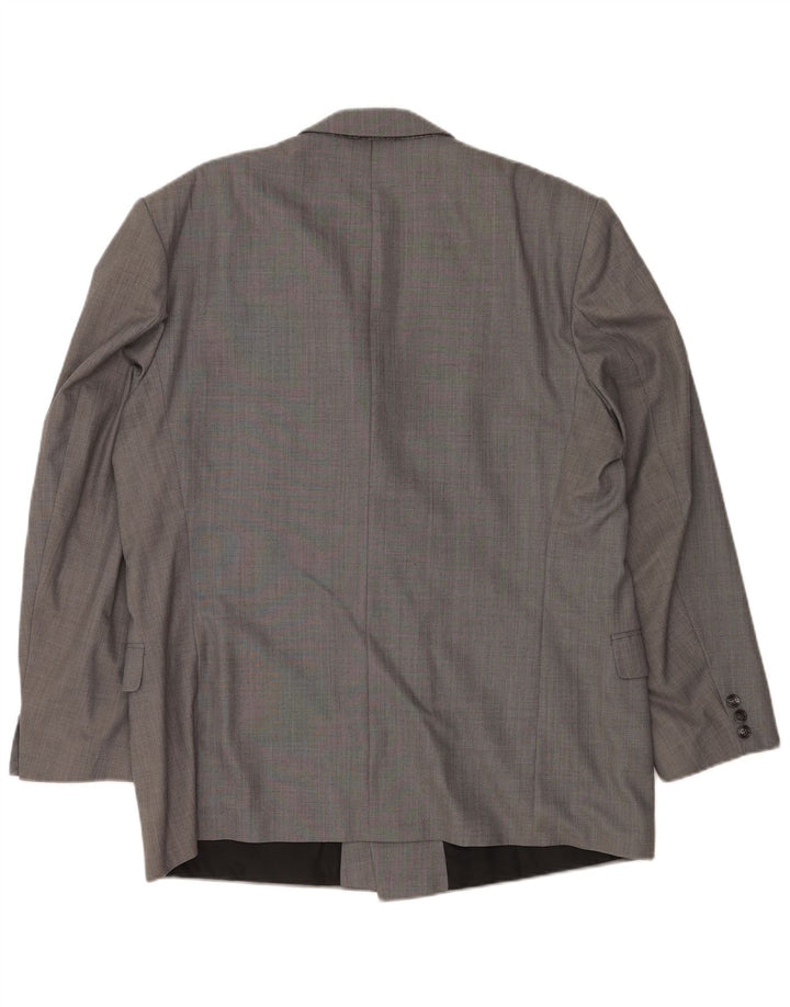 Giacca blazer doppiopetto da uomo C&A IT 54 2XL Poliestere grigio