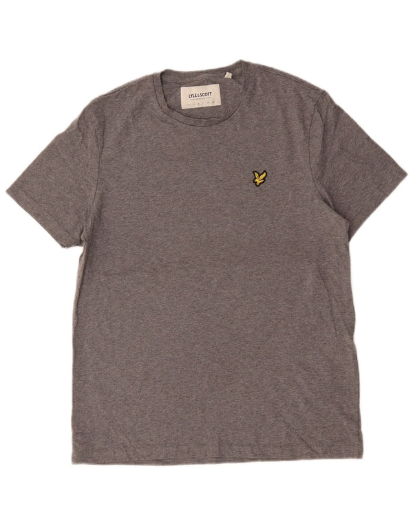 T-shirt da uomo Lyle & Scott Top in cotone grigio medio