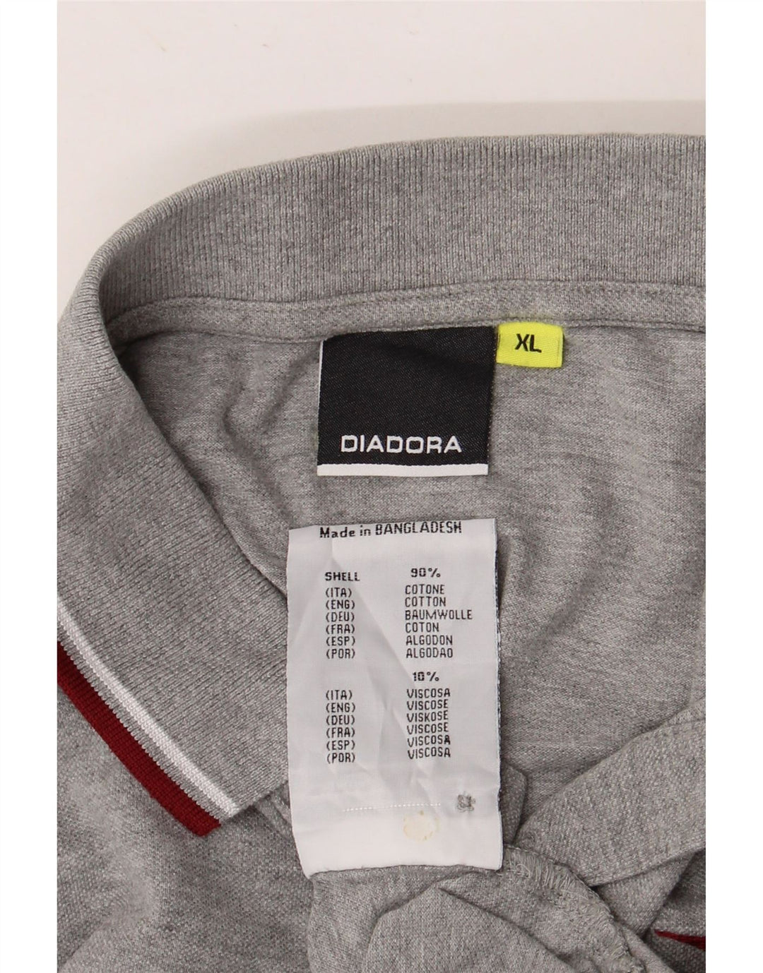 Polo Uomo DIADORA XL Cotone Grigio