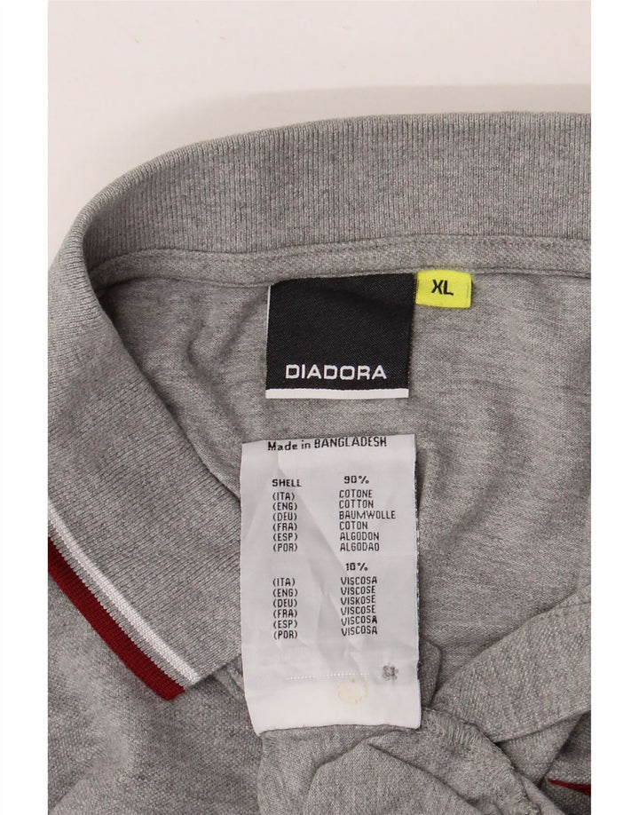 Polo Uomo DIADORA XL Cotone Grigio